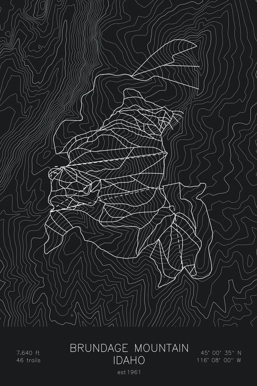 Brundage Mountain, Black colorway