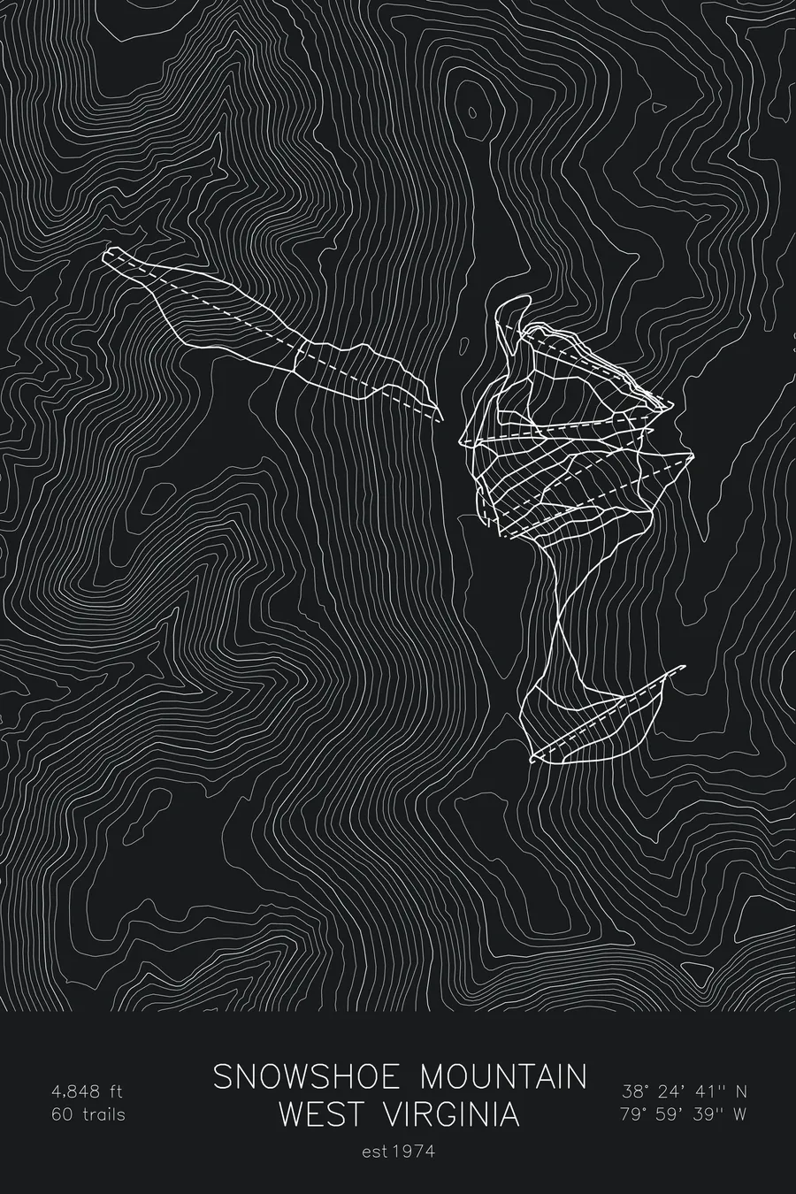 Snowshoe Mountain, Black colorway