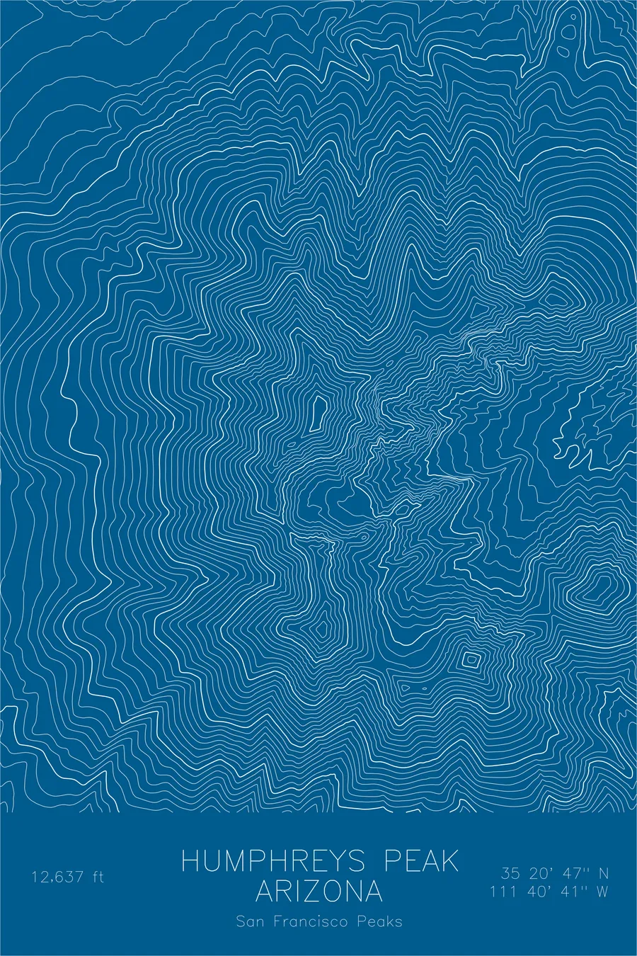 Humphreys Peak, Blue colorway
