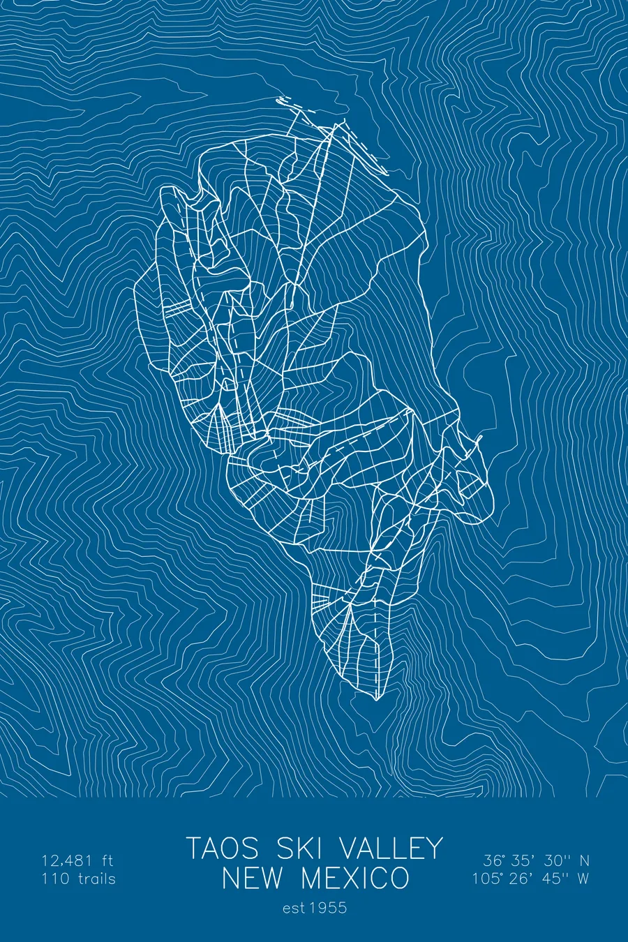 Taos Ski Valley, Blue colorway