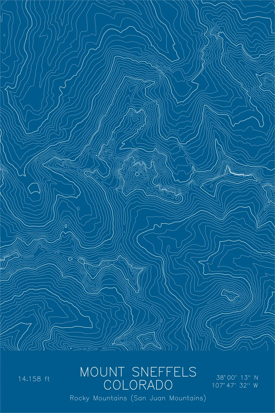 Mount Sneffels, Blue colorway