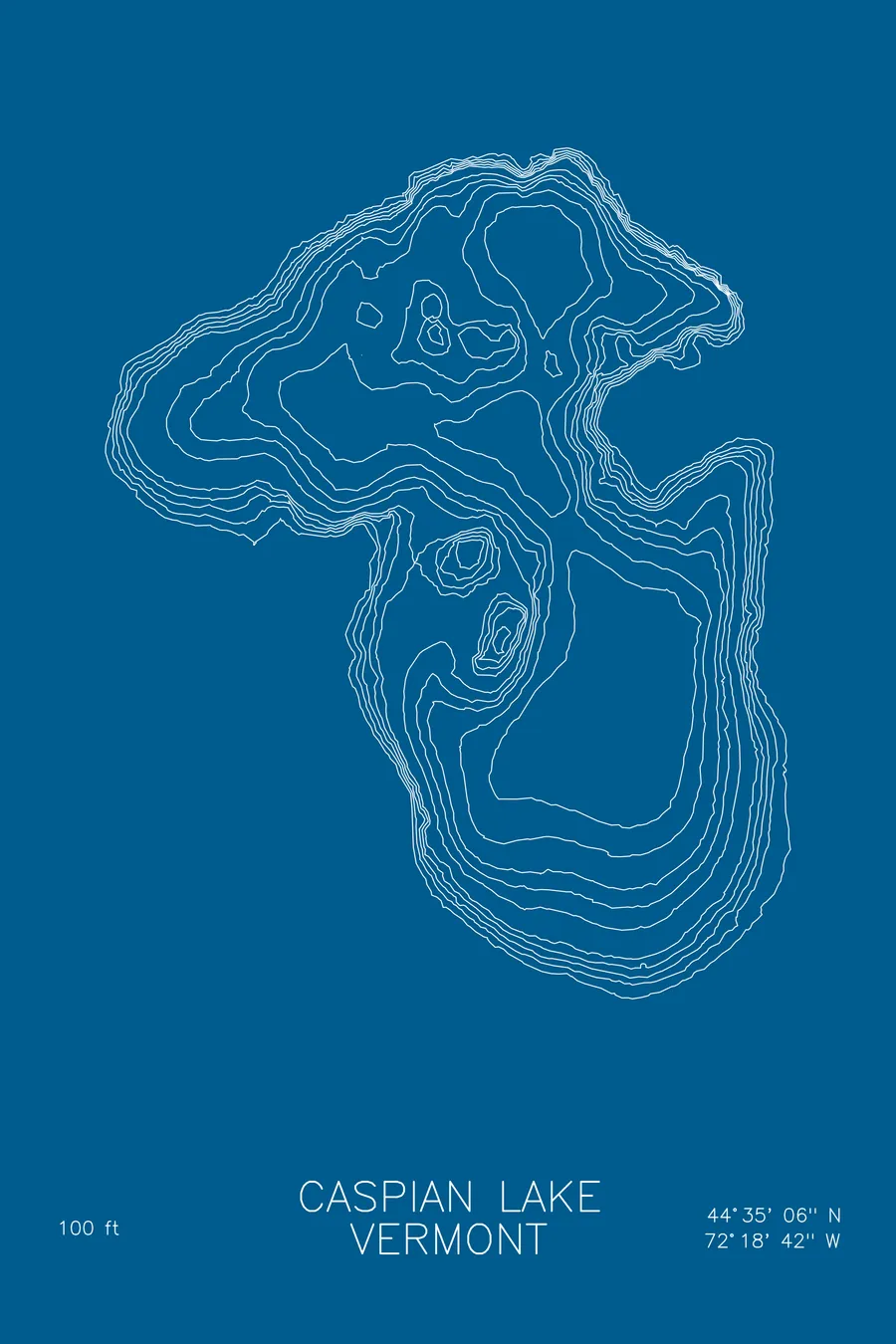 Caspian Lake, Blue colorway