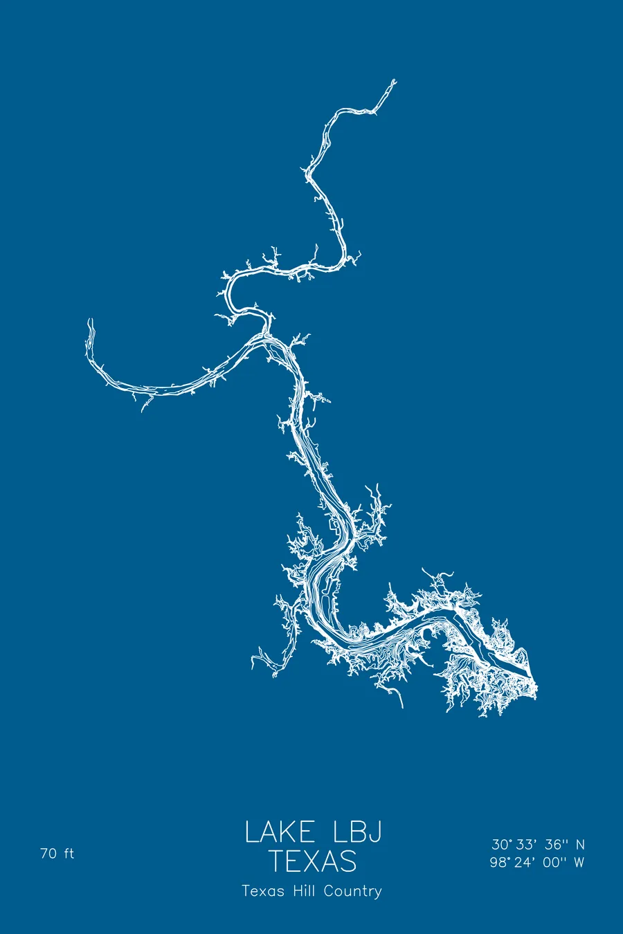 Lake LBJ, Blue colorway