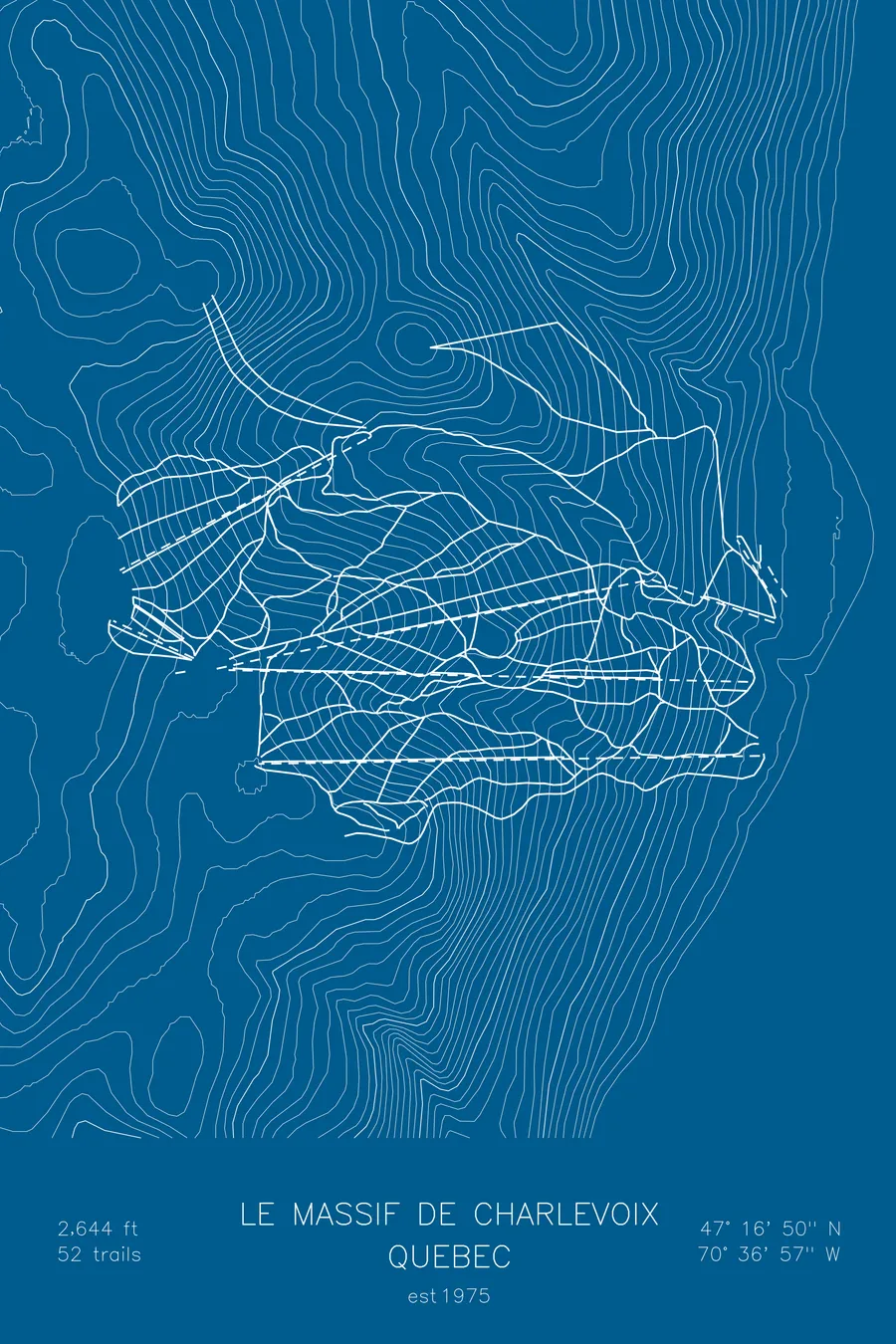 Le Massif De Charlevoix, Blue colorway