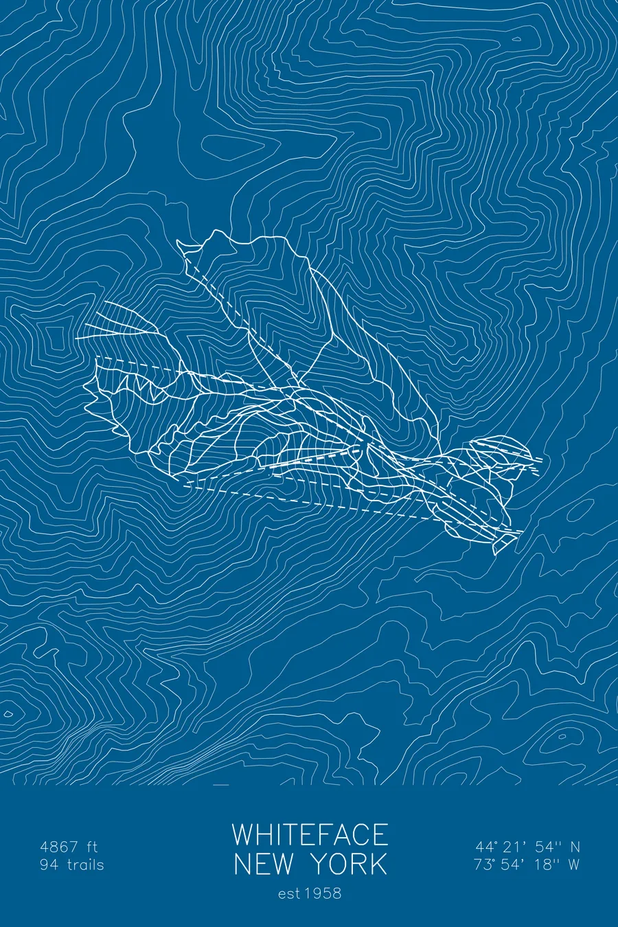 Whiteface Mountain, Blue colorway