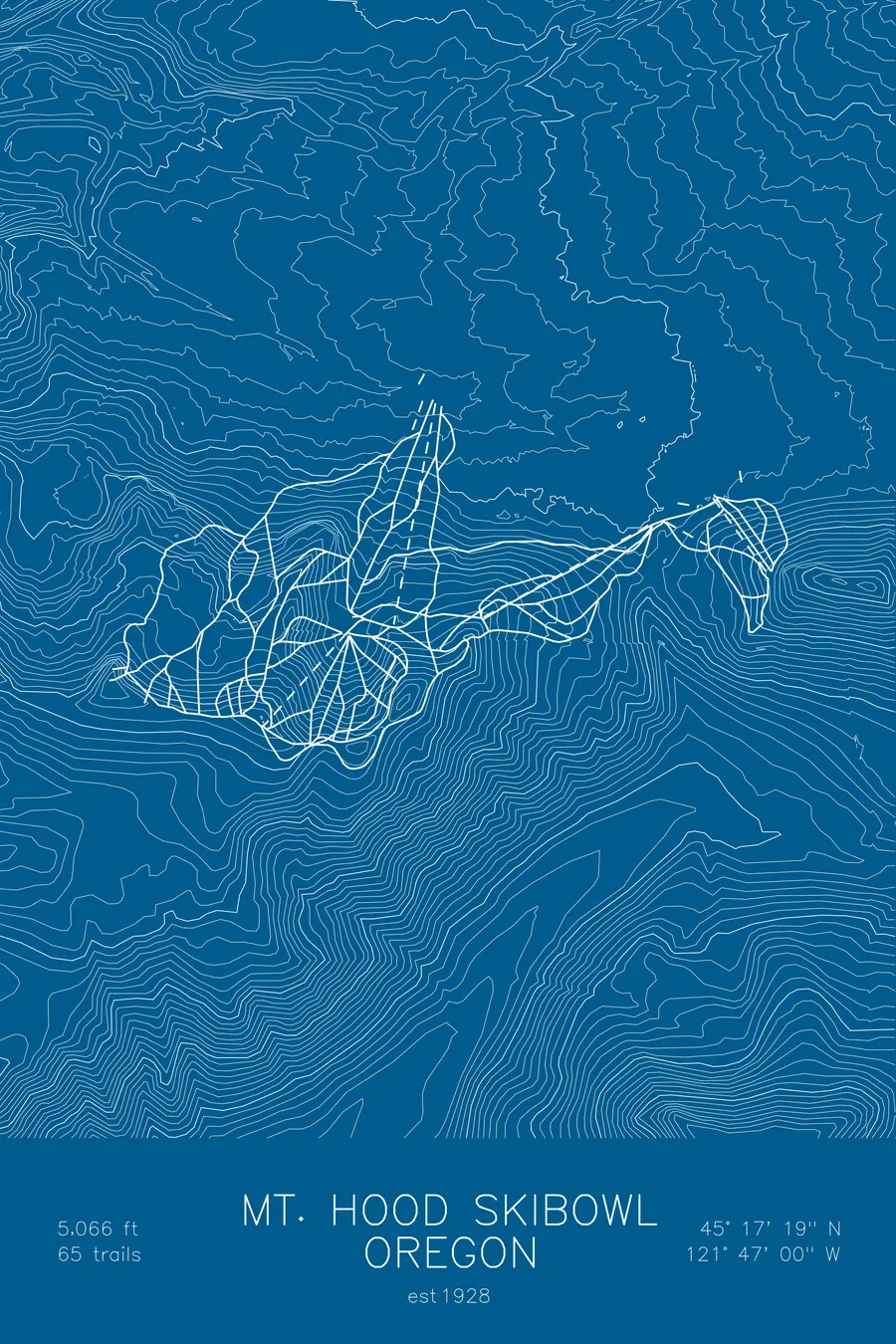 Mt. Hood Skibowl, Blue colorway