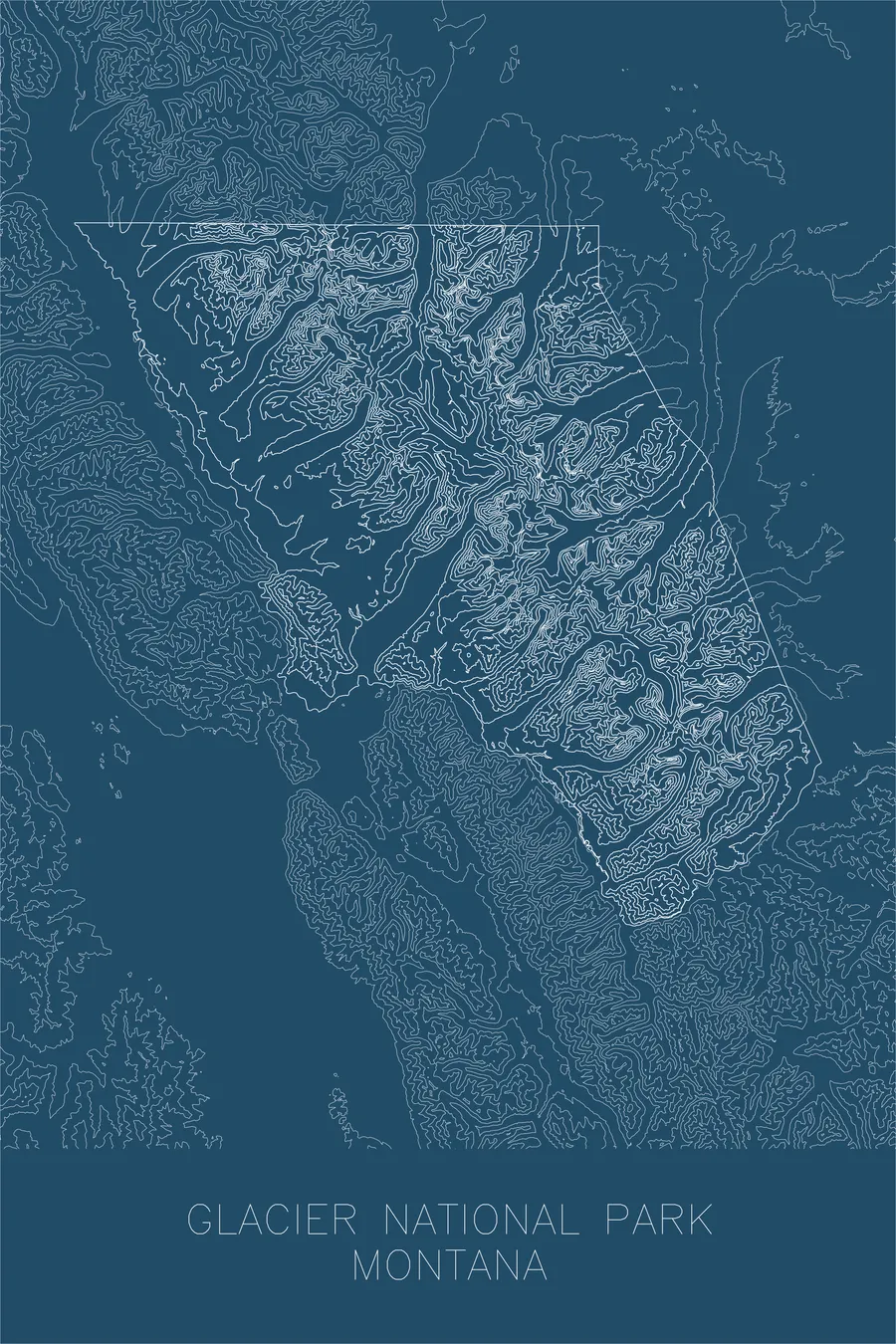 Glacier National Park — Blue