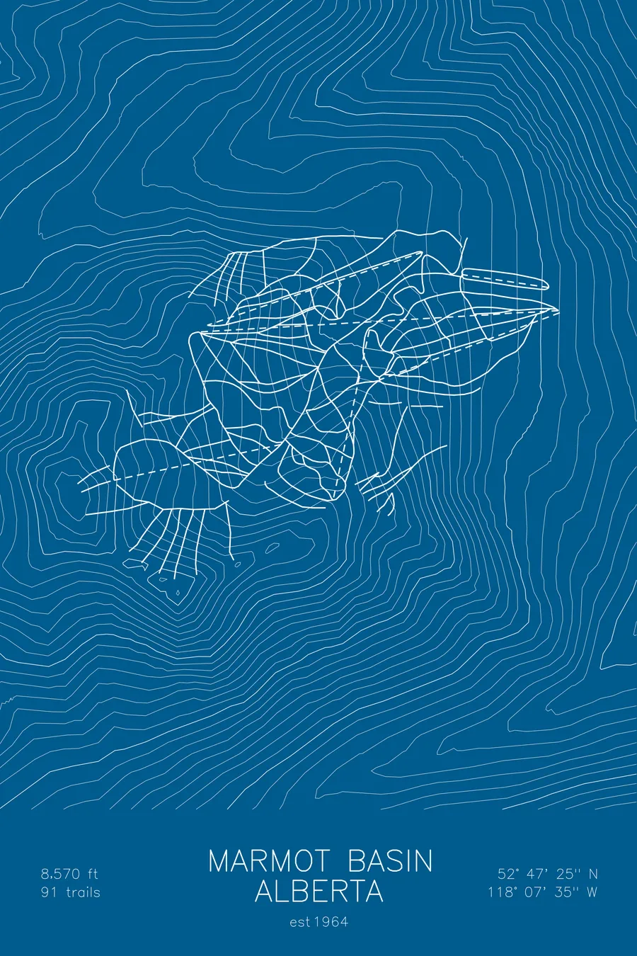 Marmot Basin, Blue colorway