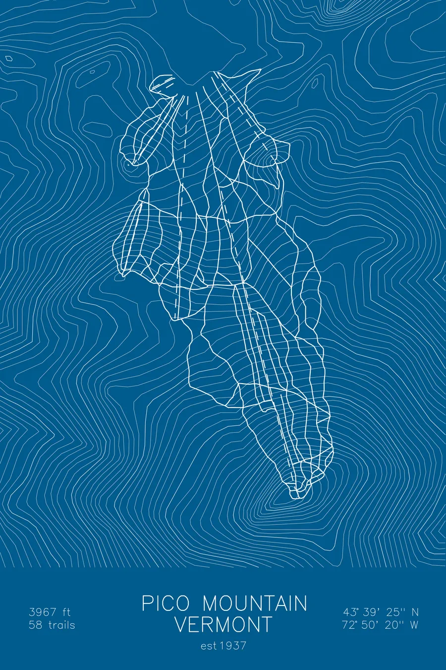 Pico Mountain, Blue colorway