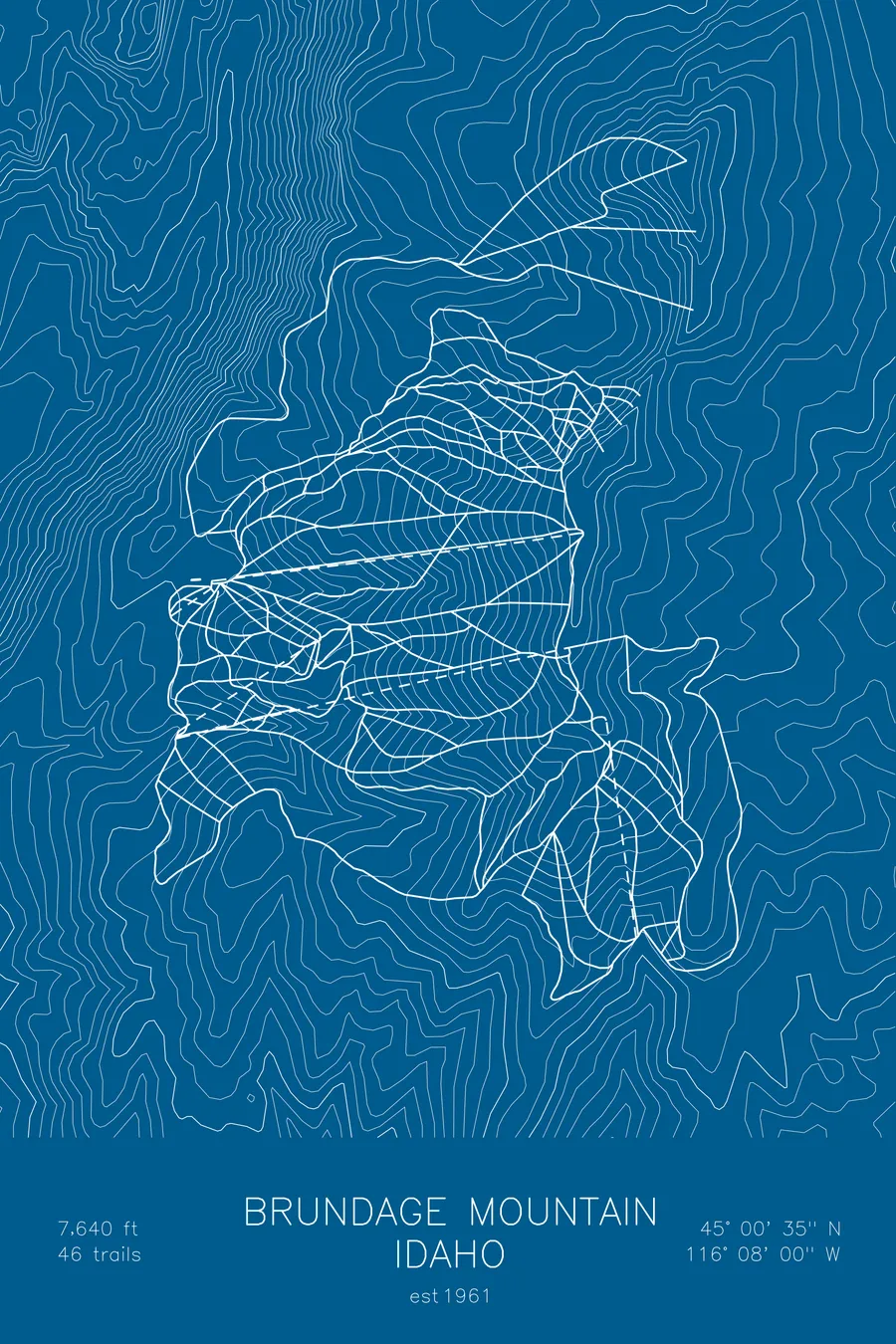 Brundage Mountain, Blue colorway