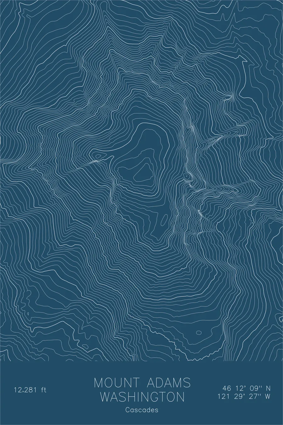 Mount Adams — Blue