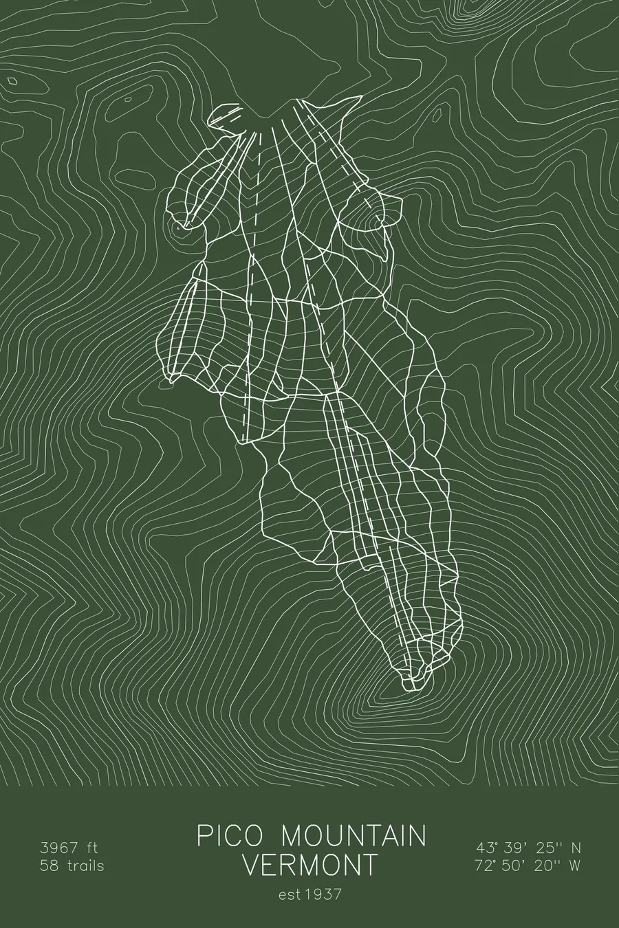 Pico Mountain, Green colorway