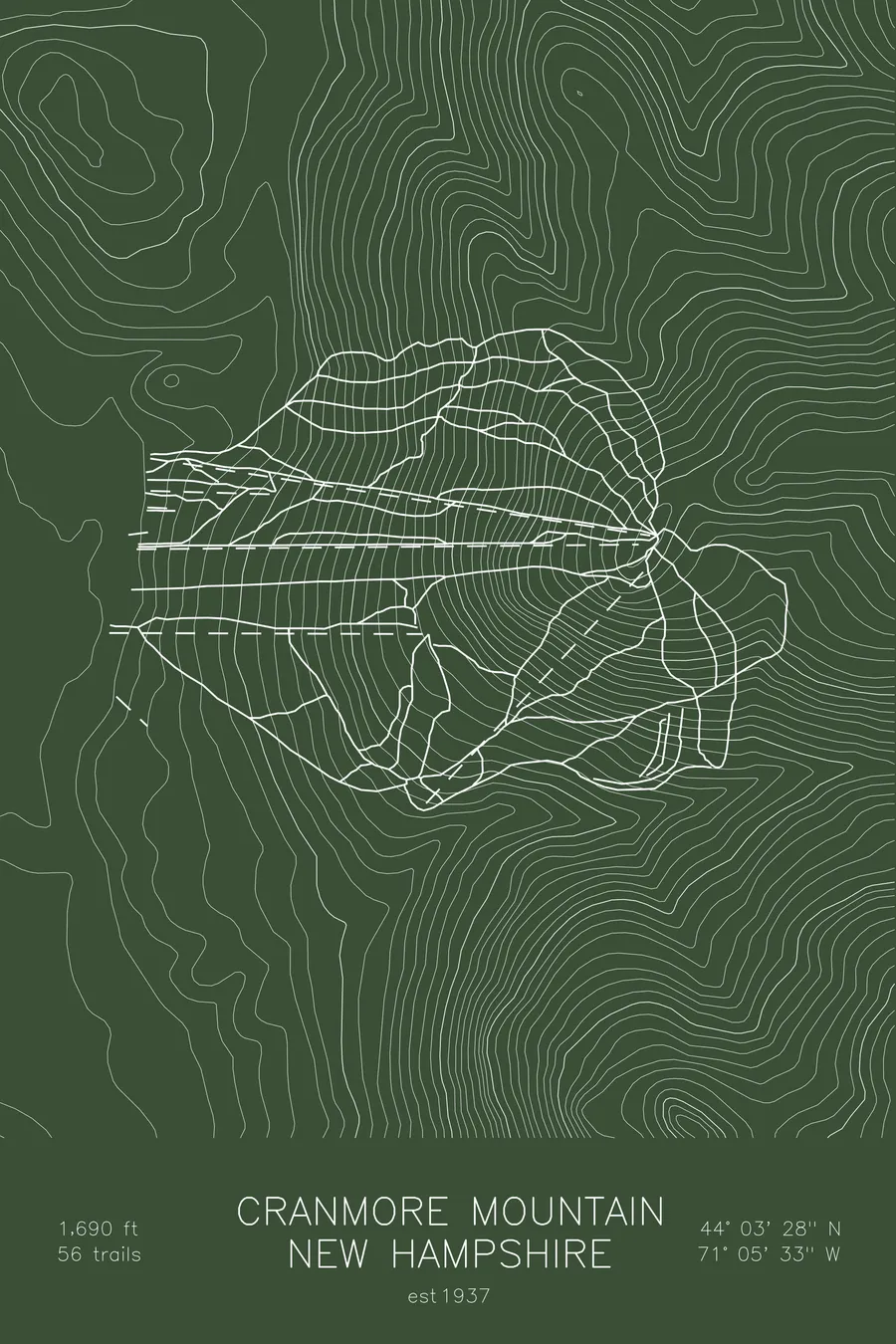 Cranmore Mountain, Green colorway