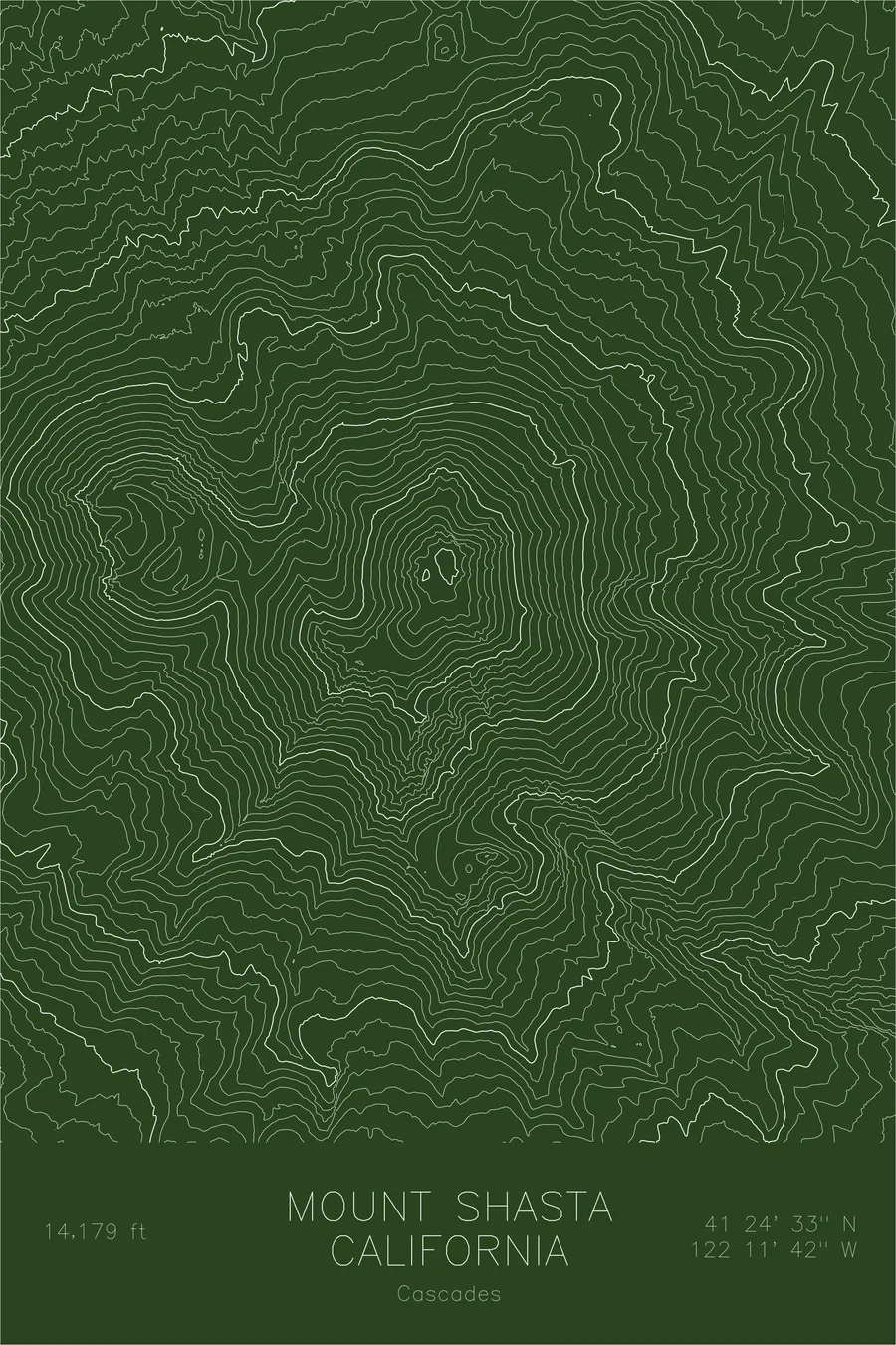 Mount Shasta — Green