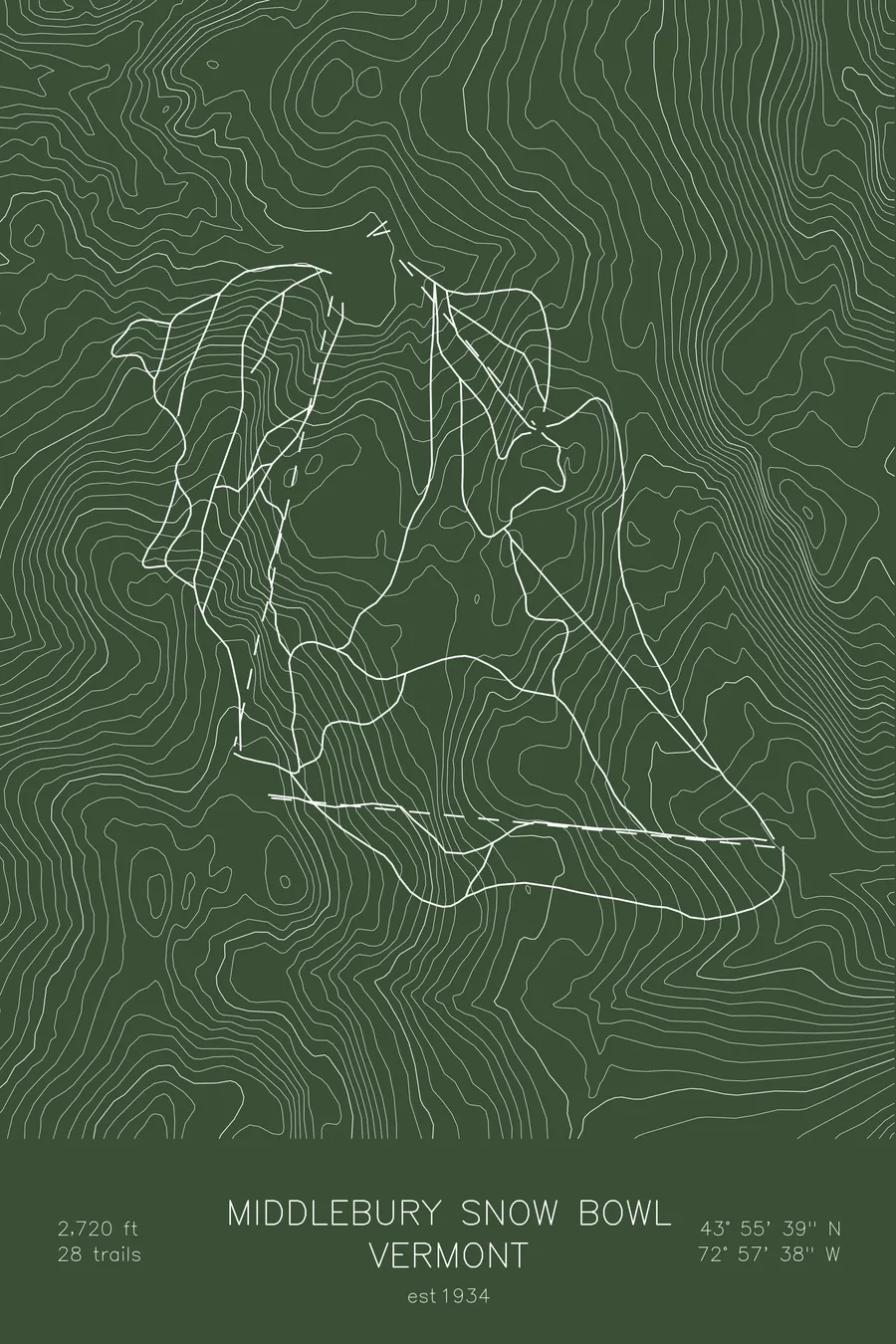 Middlebury Snow Bowl, Green colorway