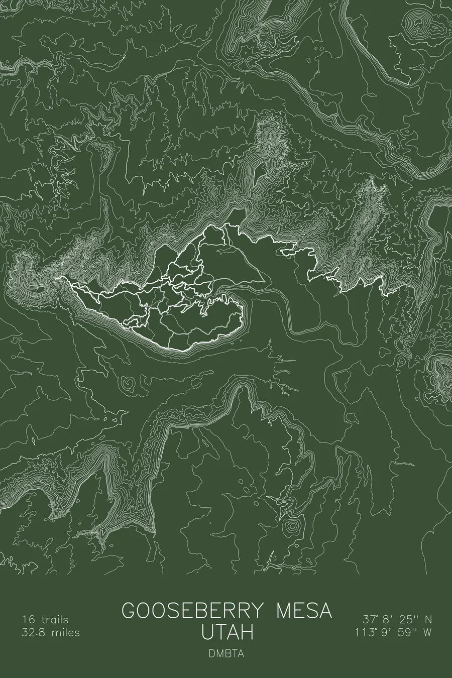 Gooseberry Mesa, Green colorway