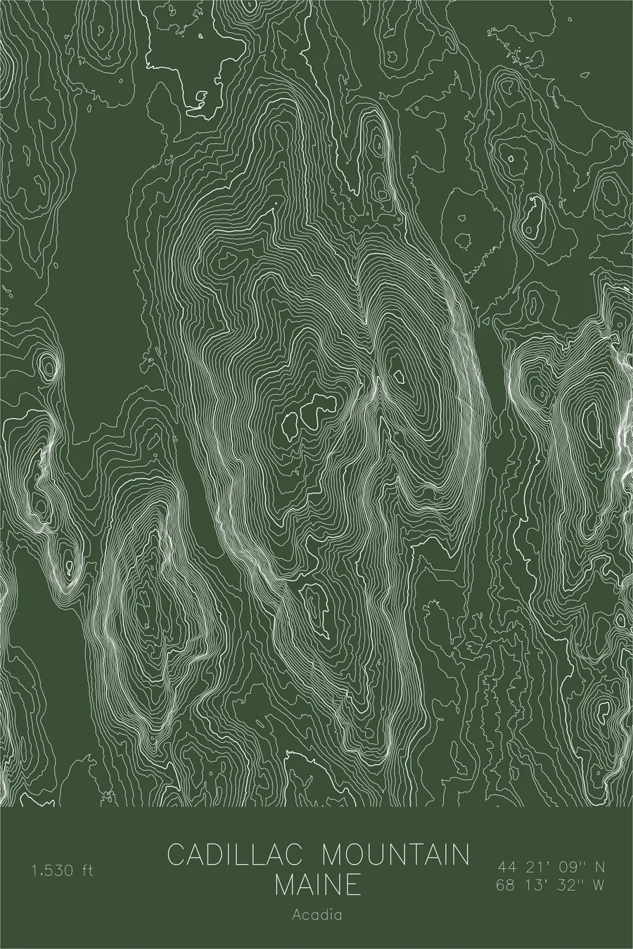 Cadillac Mountain, Green colorway