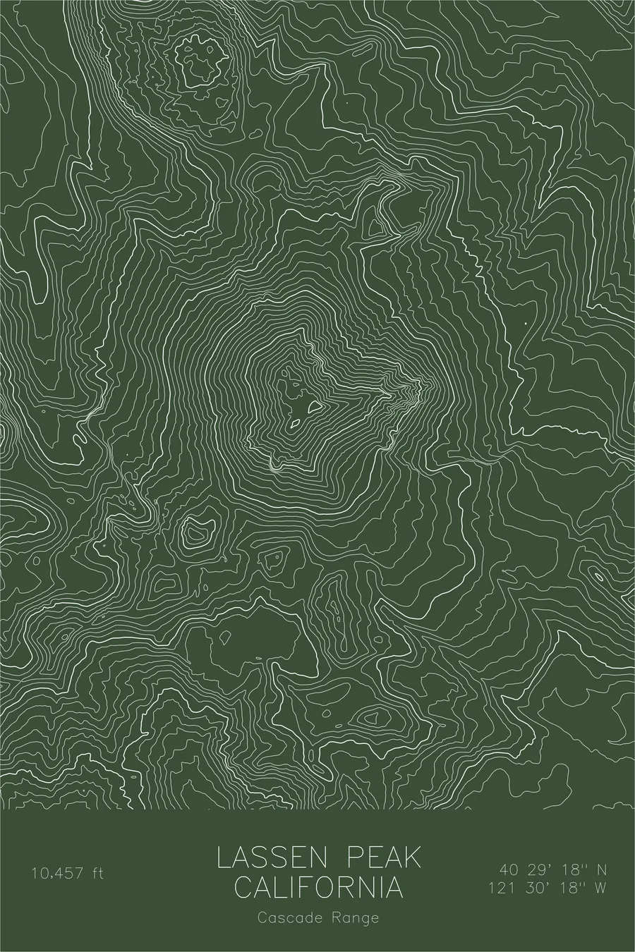 Lassen Peak, Green colorway