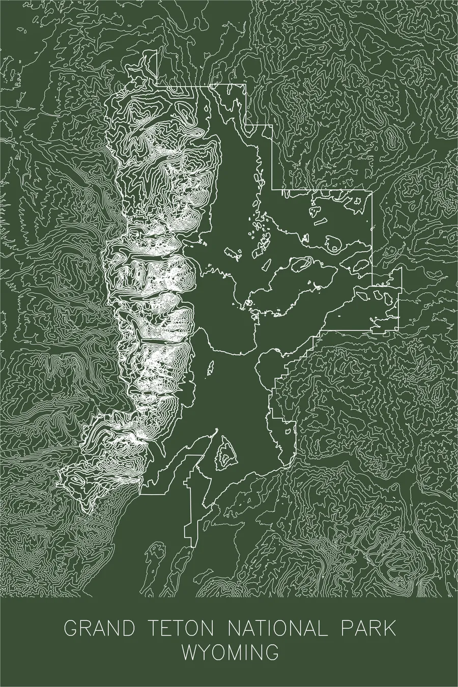 Grand Teton National Park, Green colorway