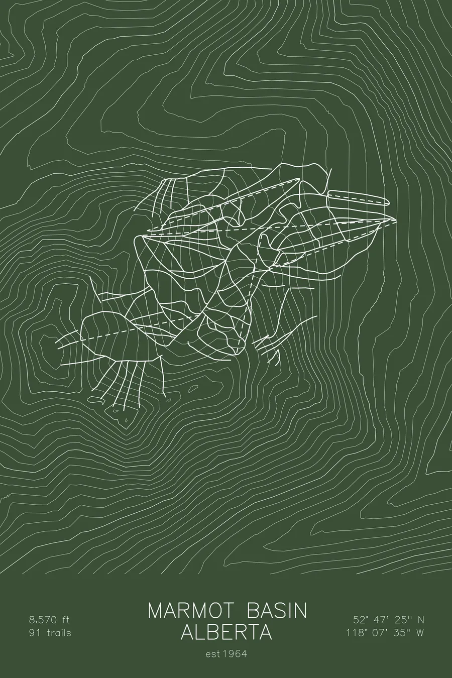 Marmot Basin, Green colorway