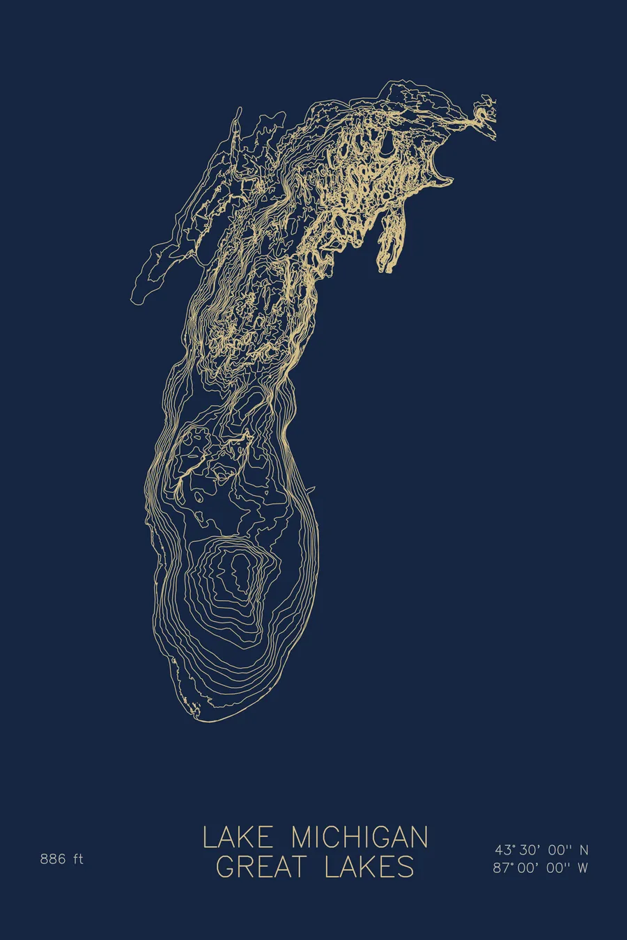 Lake Michigan, Navy colorway