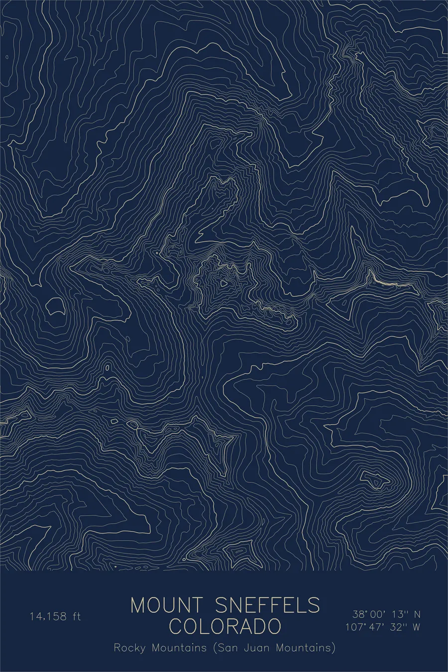 Mount Sneffels, Navy colorway
