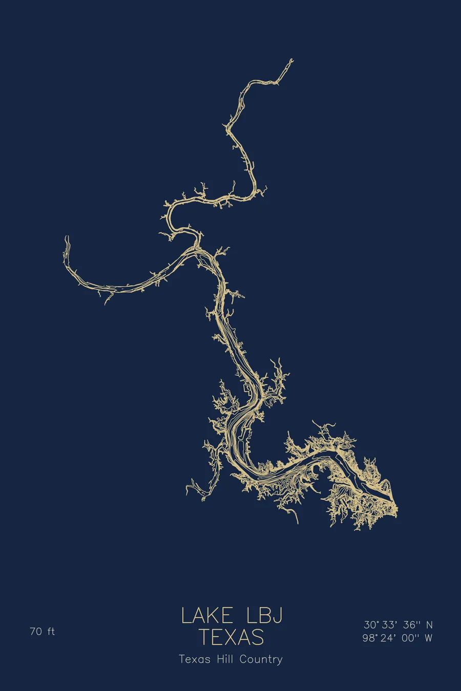 Lake LBJ, Navy colorway