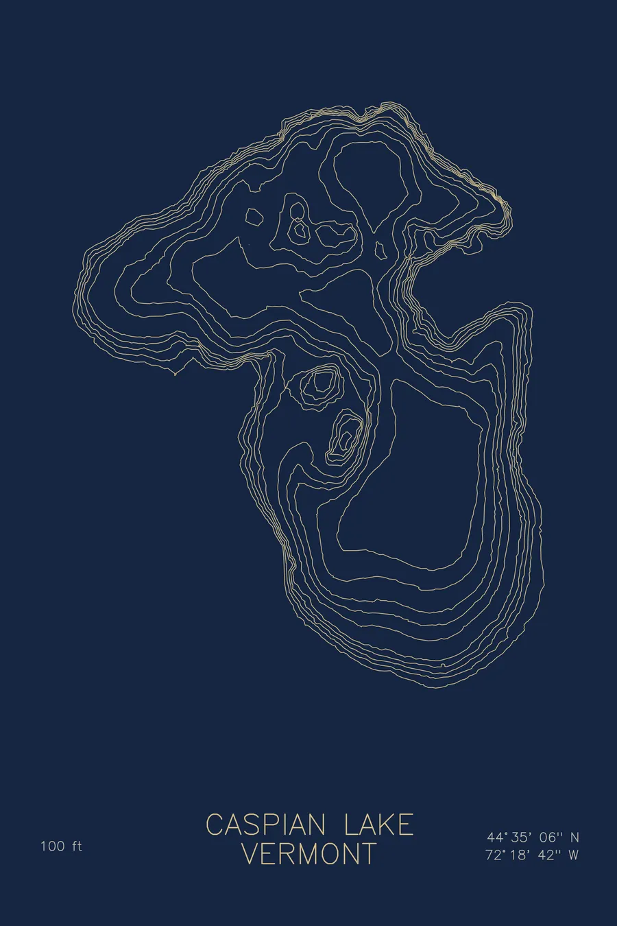 Caspian Lake, Navy colorway