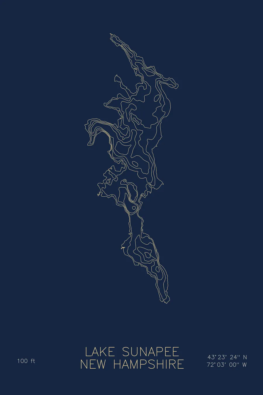 Lake Sunapee, Navy colorway