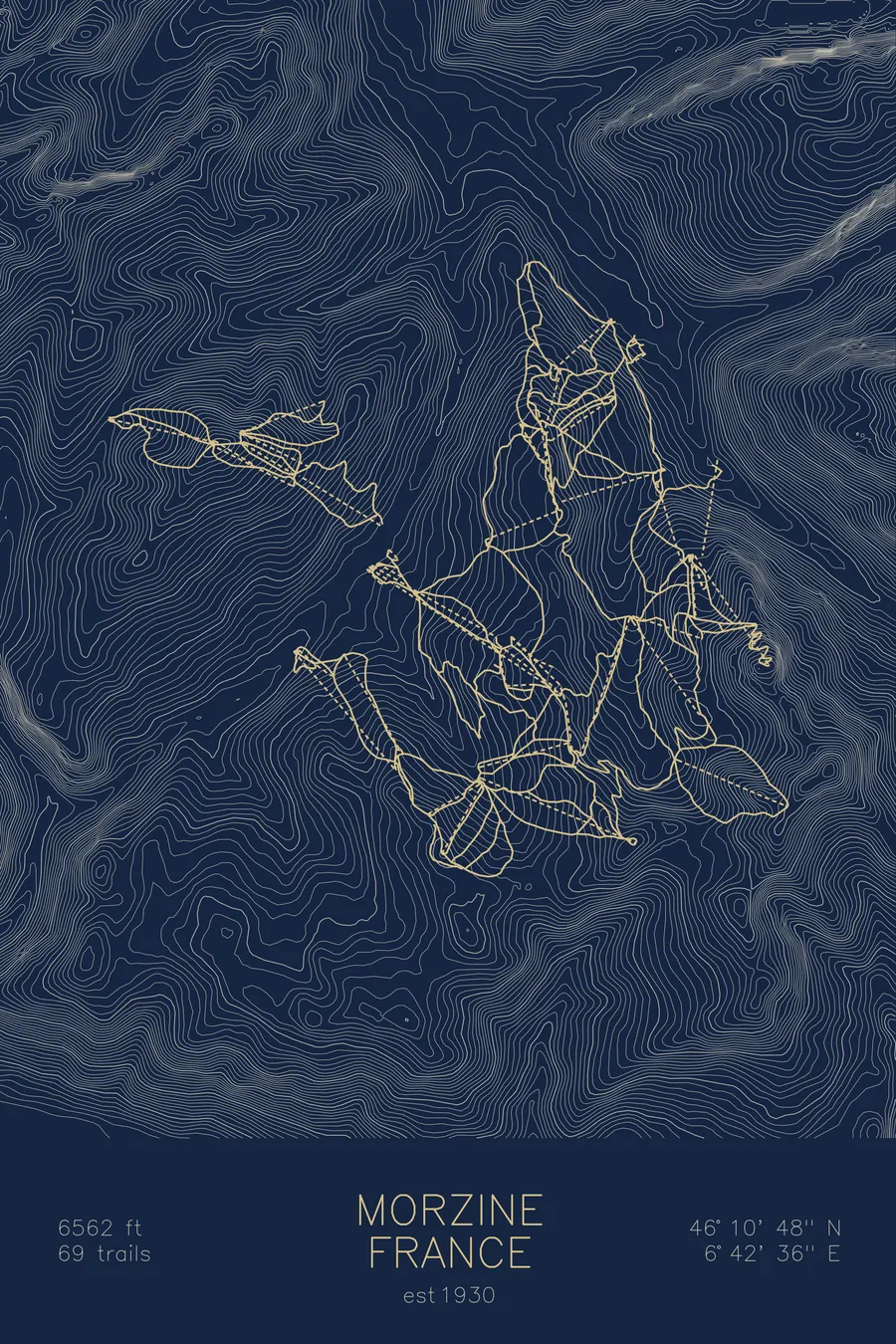 Morzine, Navy colorway
