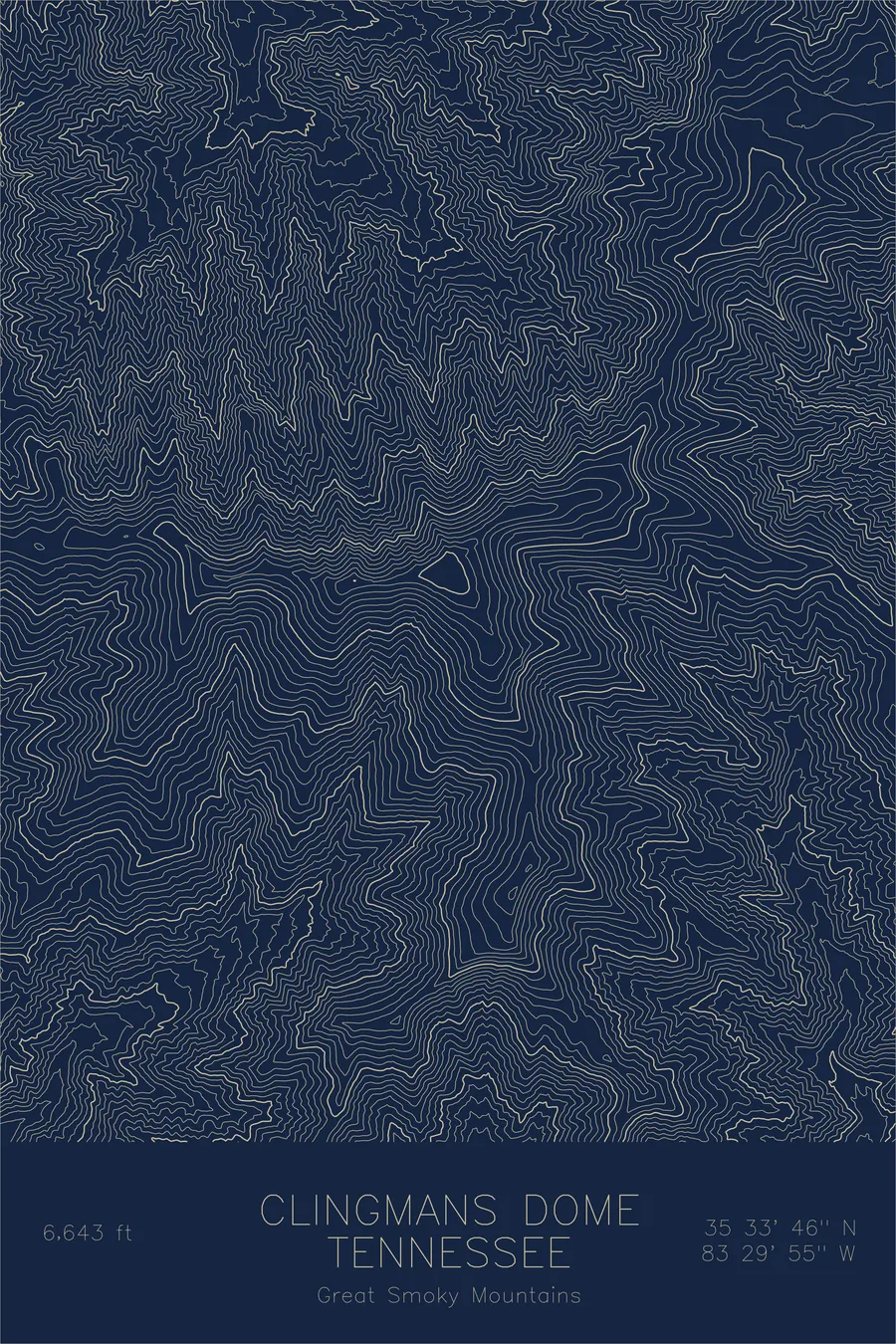 Clingmans Dome, Navy colorway