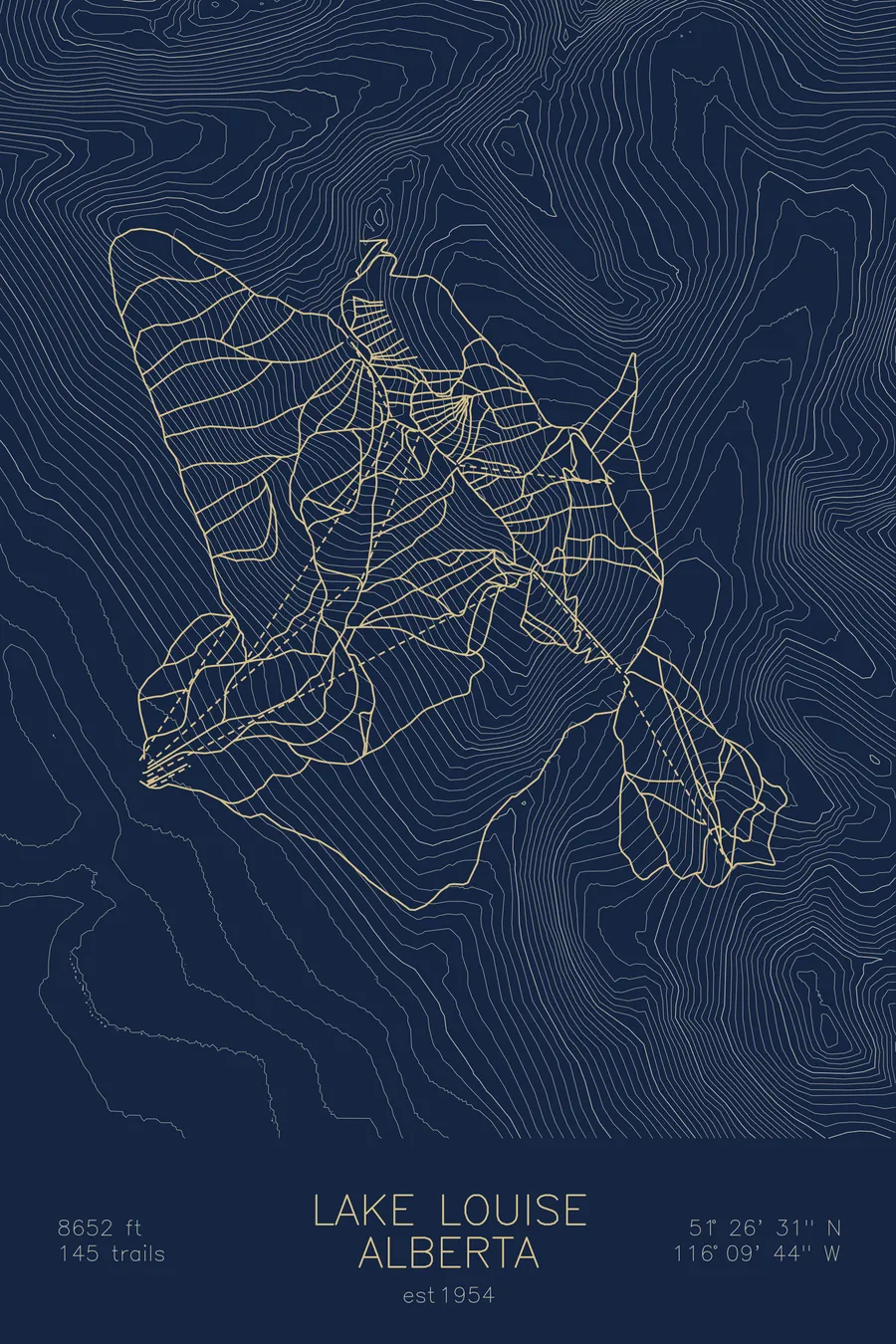 Lake Louise, Navy colorway