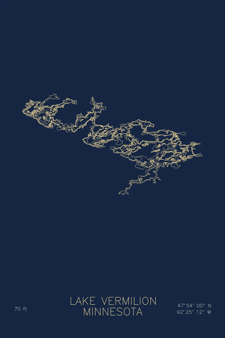Lake Vermilion, Navy colorway