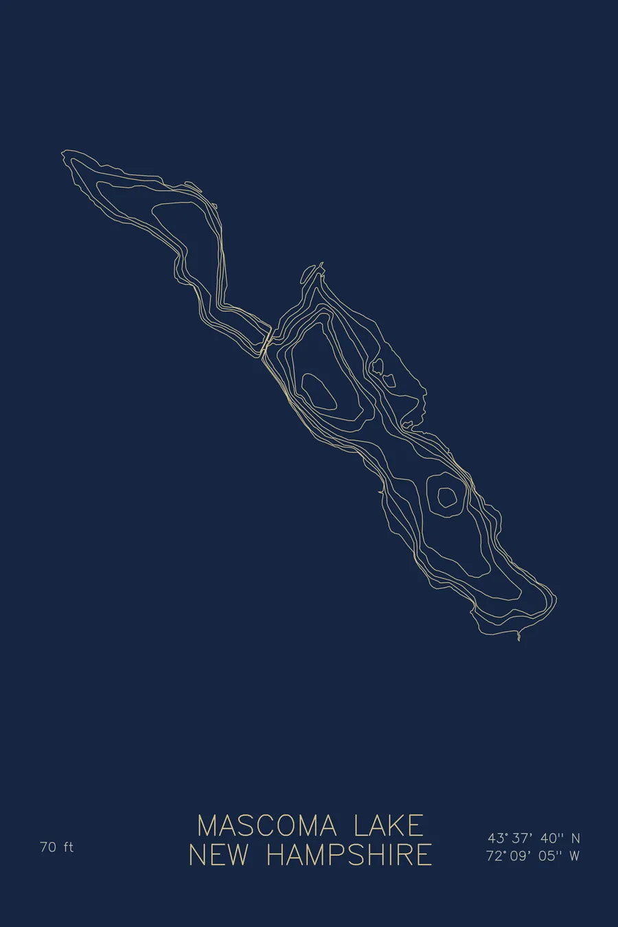 Mascoma Lake, Navy colorway