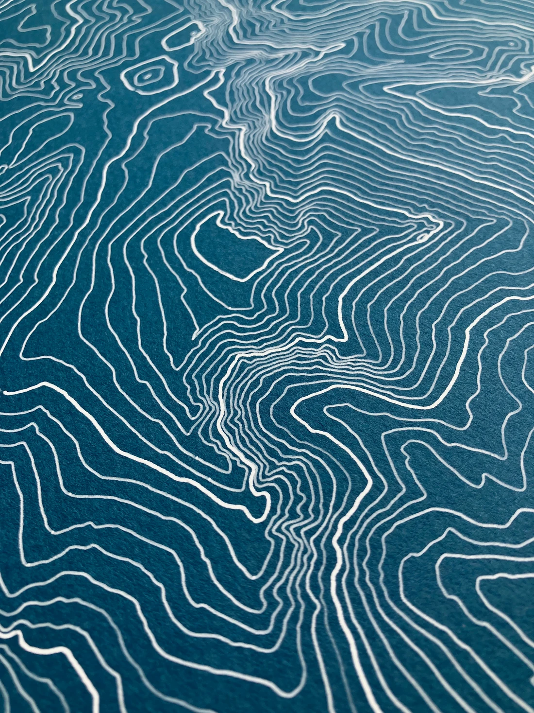 Flow Line Maps print on a wall – photo 1